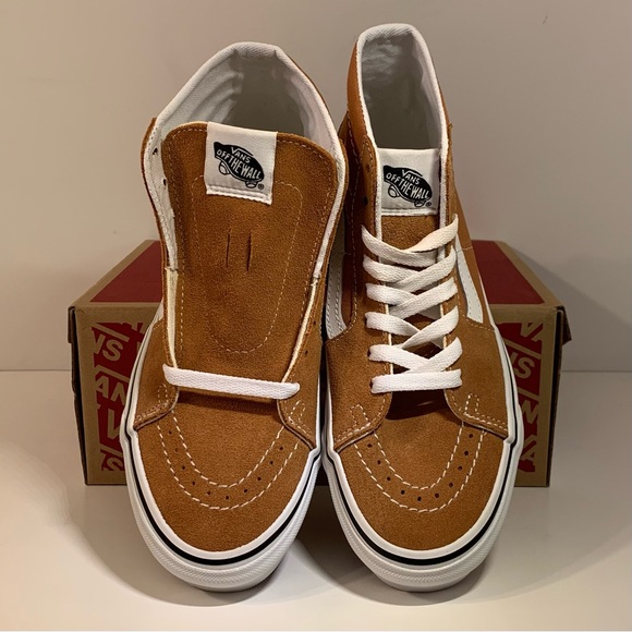 🤎 [BRAND NEW] VANS SK8-HI TAPERED BROWN WHITE WOMENS SHOES SIZE 6.5 SNEAKERS 🤎 - Picture 8 of 11